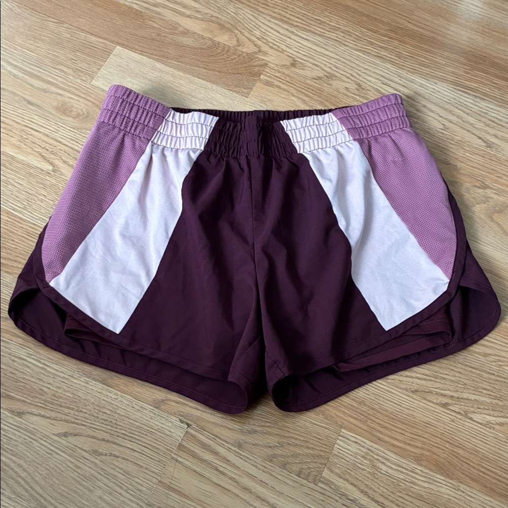 Women's Purple and White Shorts